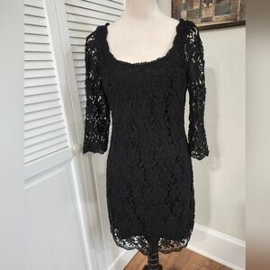 White House Black Market black lace dress,  8